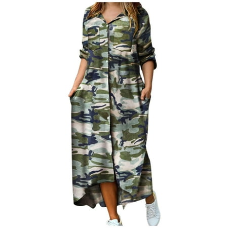 GWAABD White Dress Women Long Women S DressT-Shirt PocketHome Knee Length Dress