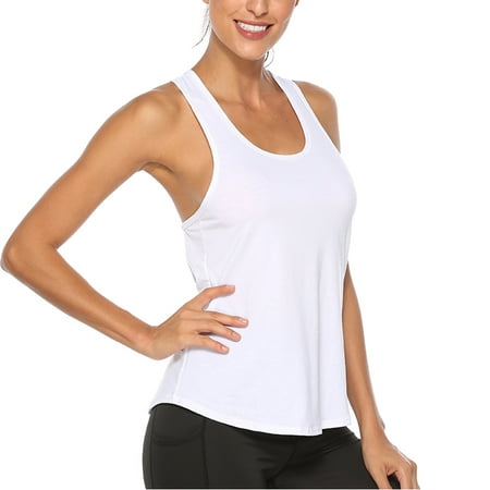 QYZEU Business Casual Tops for Womens V-Neck Tanks Women Sleeveless Tops U Neck Running Workout Yoga Trendy Tank Sports Tops