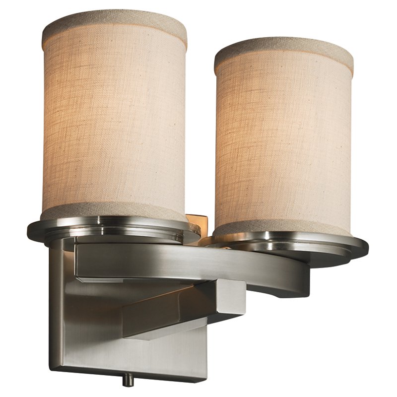 Justice Design Group Textile Dakota Fab-8775-10 Wall Sconce