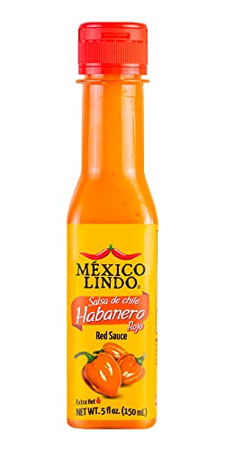 Mexico Lindo Hot Sauce Variety Pack | Includes One Red Habanero, One Green Habanero & One 7 Mares Hot Sauces | 5 Fl Oz Bottles (Pack of 3) thumbnail
