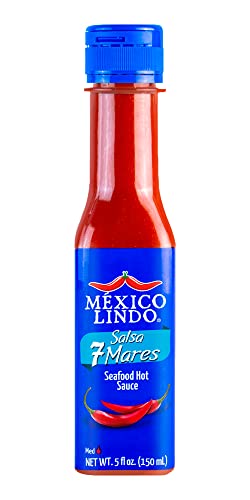 Mexico Lindo Hot Sauce Variety Pack | Includes One Red Habanero, One Green Habanero & One 7 Mares Hot Sauces | 5 Fl Oz Bottles (Pack of 3) thumbnail