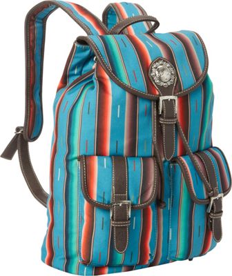 Montana West Serape Backpack Turquoise - Montana West Fabric Handbags