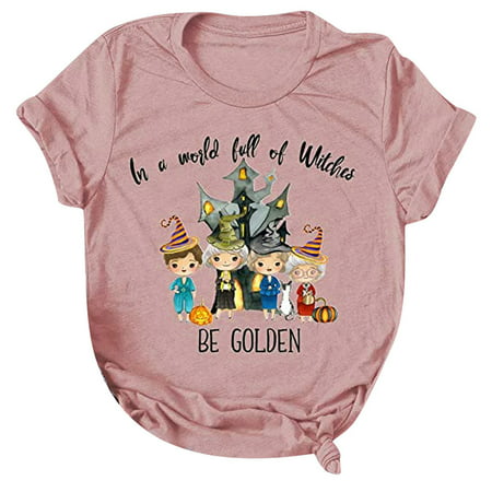 GWAABD Woman Shirt Blouse Loose Shirts Women Casual Letters Tops Printing Sleeve Short Tee Tunic Women S Blouse