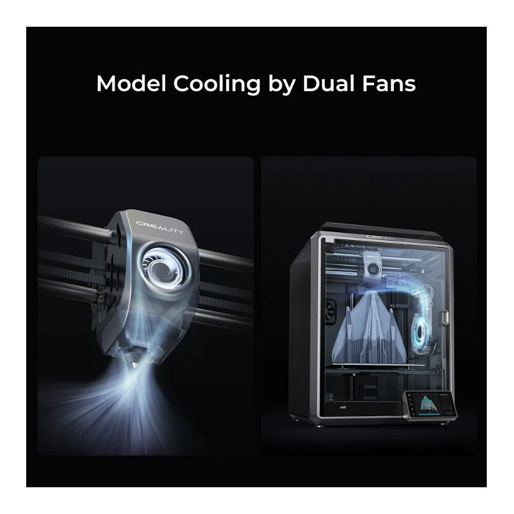 Creality K1 3D Printer Upgrade 600mm/s High-Speed 3D Printer with 4.3  Color Touch Screen  Hands-Free Auto Leveling  Dual Fans Cooler  One Tap Self-Te thumbnail