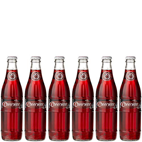 Cheerwine Cherry Soft Drink Soda  12 Fl Oz Glass Bottle (Pack of 6  Total of 72 Fl Oz)