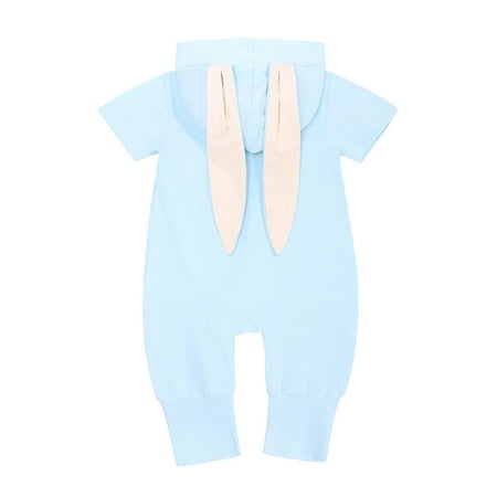 Aayomet Winter Rompers Baby Boy Sleeve Baby Bodysuits Set for Boys or Girls - Woodland Animal & Buffalo Plaid Light Blue 6 Months