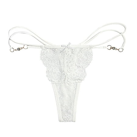 LBECLEY Barely There Bras for Women 4742 Women T Back Panties Thong Lace Sports Fitness Ultra Thin Women Transparent Panties Lifter Underwear for Wome