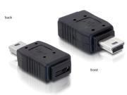 DeLOCK Adapter USB Mini/USB Micro-B USB Mini M Micro-B FM Black