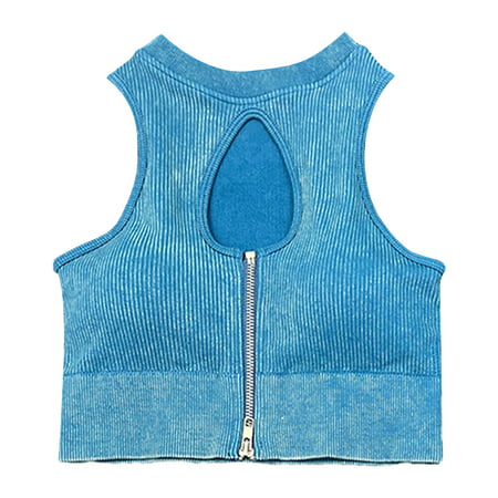 GWAABD Summer Tanks Fashion Women S Beauty Back Sports Bra Breathable Solid Color Yoga Vest