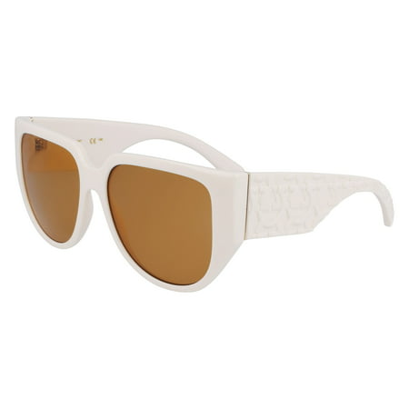 Ferragamo, Sunglasses, Female, White, ONE SIZE, Sunglasses