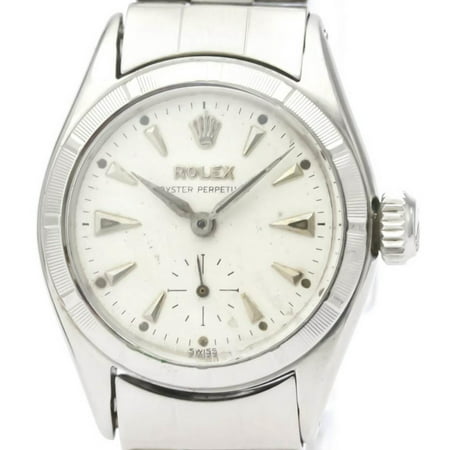 Authenticated Used Vintage ROLEX Oyster Perpetual Steel Automatic Ladies Watch 6505 BF553634