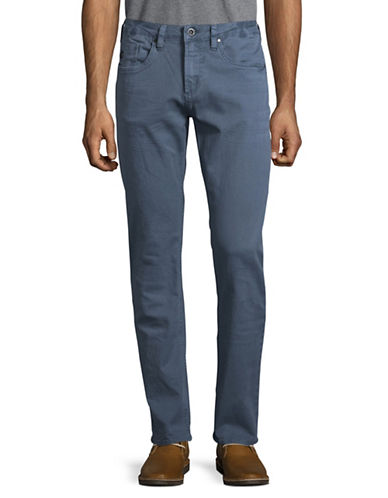Buffalo Evan Stretch Twill Pant - Blue 33/32, Men's