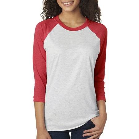 Next Level Active Apparel Unisex Tri-Blend 3/4-Sleeve Raglan - 6051