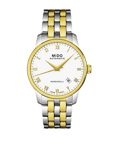 Mido Baroncelli Jubilee White Dial Two-tone Mens Watch M86009261
