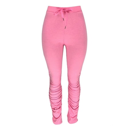 GWAABD Dress Pants Woemn Women S Workout Stacked Gradient Pants Sport Leggings Run Yoga Joggers Pants
