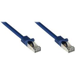 RJ45 Patchkabel MitCat.7 Rohkabel Und Rastnasenschutz (RNS®), S/FTP, PiMF, Halogenfrei, 600MHz, OFC, Blau, 3m, Good Connections® (8070R-030B)