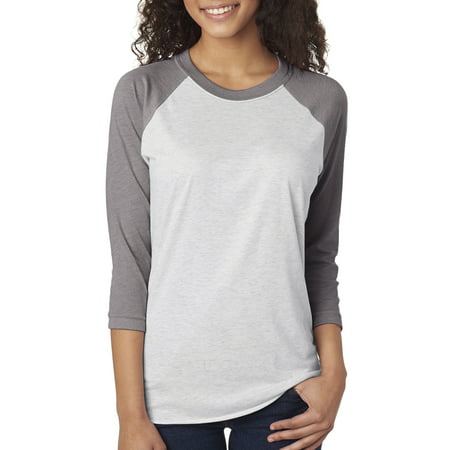 Next Level Active Apparel Unisex Tri-Blend 3/4-Sleeve Raglan - 6051