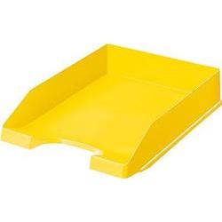 Esselte-Leitz LEITZ Briefablage Plus Standard, A4, Polystyrol, Gelb Senkrecht Oder Versetzt Stapelbar, Großer Greifausschnitt, - 5 Stück (5227-00-15