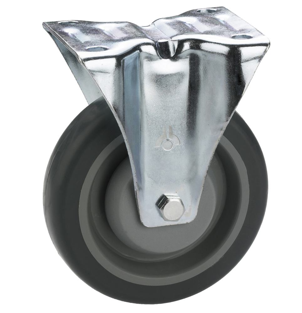 Transportgeräte-bockrolle 100x32 Mm  Gummireifen