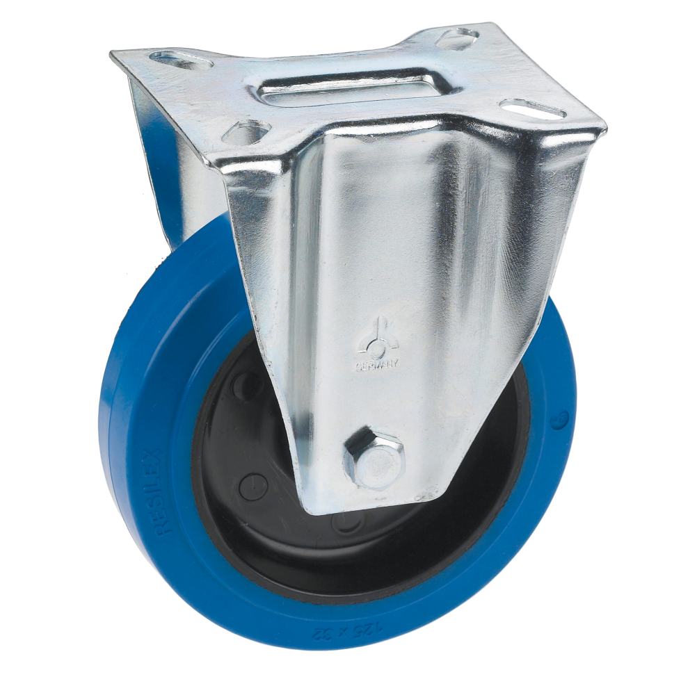 Dörner & Helmer Bockrolle 100 X 36 Mm  Elastik-vollgummirad