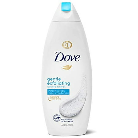 Dove Body Wash Instantly Reveals Visibly Smoother Skin Gentle Exfoliating with Sea Minerals Cleanser That Effectively Washes Away Bacteria While Nouri