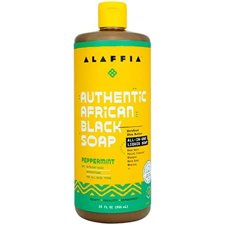 Alaffia Skin Care  Authentic African Black Soap  All in One Liquid Soap  Moisturizing Face Wash  Sensitive Skin Body Wash  Shampoo  Shaving Soap  Shea