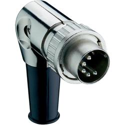 Din Connector Plug, Right Angle Number of Pins: 8 Silver Lumberg 0134 08-1 1 Pc(s)