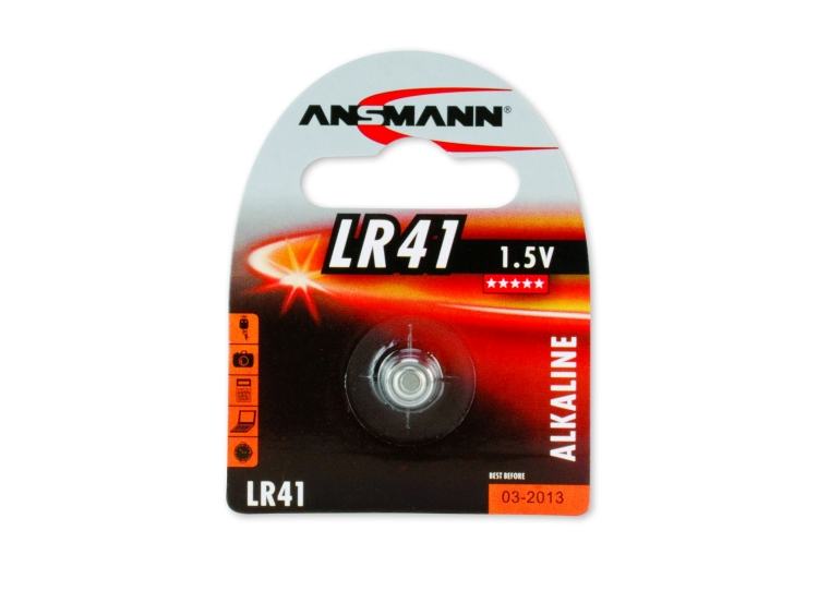 Ansmann LR41 Button Battery, 1.5 V, 7.9 Mm Diameter