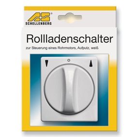 OPEN-BOX Schellenberg 23003 Shutter Switch Push-Button or Latch Toggle Surface-Mounted White