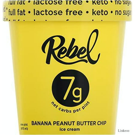 Ice Cream - Low Carb  Keto - Banana Peanut Butter Chip (8 Count)