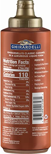 Ghirardelli - Sea Salt Caramel, Chocolate and Caramel Flavored Sauce 16 Oz Bottles (Set of 3) with Ghirardelli Stamped Barista Spoon thumbnail
