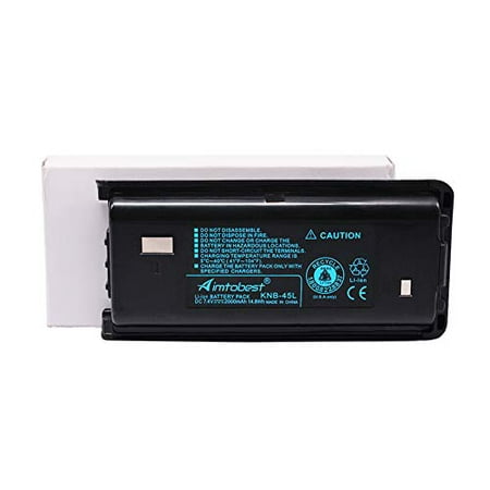 KNB-45 KNB-45L 2000mAh Li-ion Battery Compatible for Kenwood TK-3312 TK-2200 TK-2207 TK-2312 TK-3200 TK-3207 TK-2202L TK-2212 TK-3212 TK-3300 TK-3302 