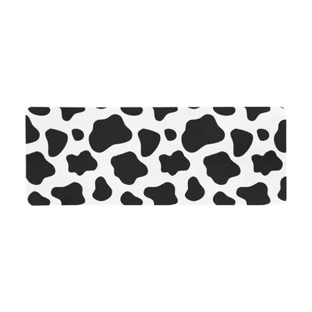 SUNENAT Soft Extra Extended Large Gaming Mouse Pad with Stitched Edges  31.5 X 12In  Desk Pad Keyboard Mat  Non-Slip Base for Office & Home  Funny Cat