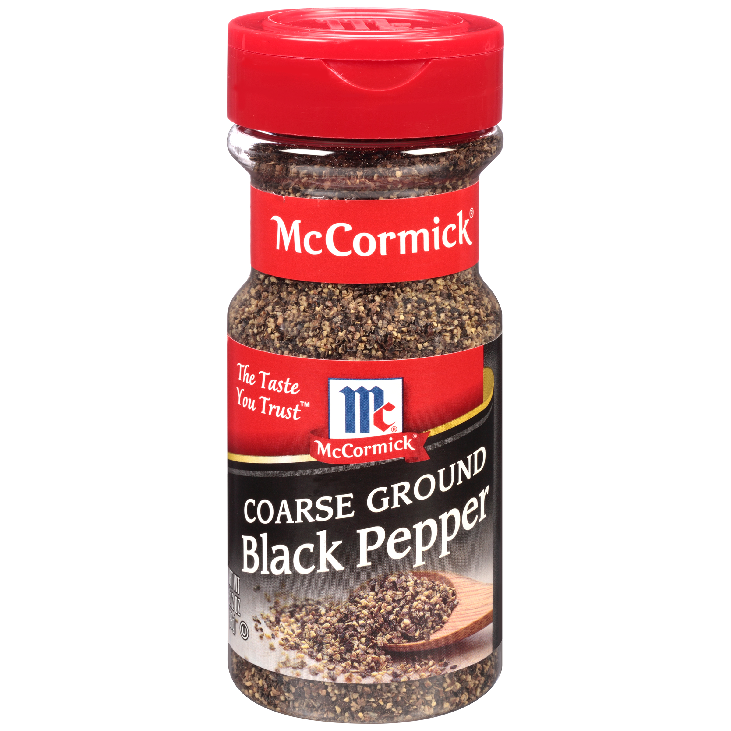 McCormick Black Pepper Coarse Ground, 3.12 OZ