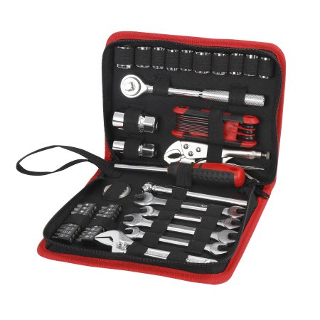 Hyper Tough 51-Piece Auto and Motorcycle Mechanic's Tool Kit Model 6504