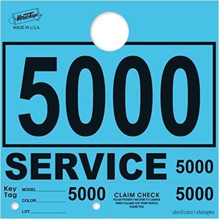 Service Dispatch Mbers 78 Sle Mirror Hang S Mbered (Blue  5000-5999)