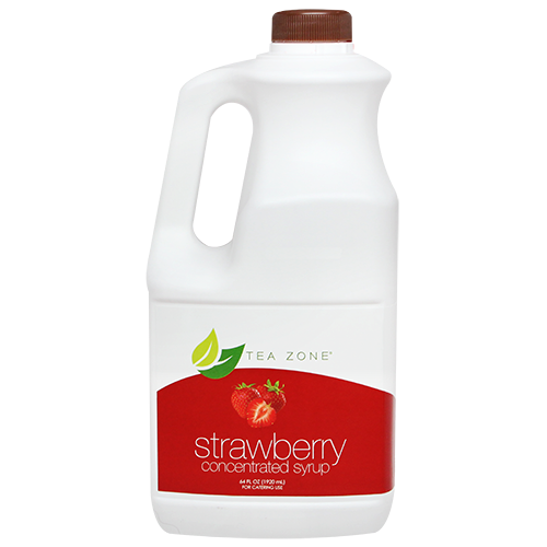 Tea Zone STRAWBERRY Concentrated Real Fruit Juice Syrup 64 Fl. Oz