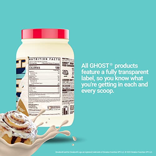 Ghost Whey Protein - 26 Serves (907g) / Cinnabon thumbnail