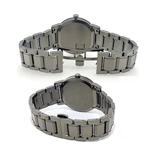 Swiss Rare Gunmetal Black Gray Date Dial 38mm Unisex Men Women Stainless Steel Wrist Watch the City BU9007 thumbnail