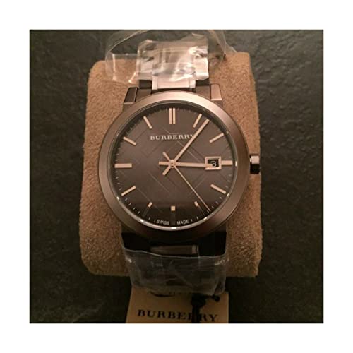 Swiss Rare Gunmetal Black Gray Date Dial 38mm Unisex Men Women Stainless Steel Wrist Watch the City BU9007 thumbnail