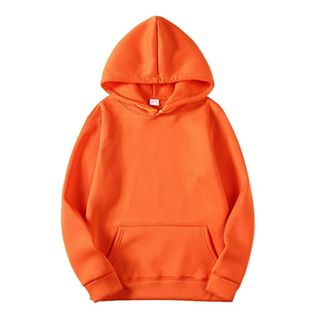 GWAABD Colorful Sweatshirts for Men No Hood Men and Women Blouse Shirts Autumn and Winter Leisure Hooded Sweater Solid Color Sweater Soft Top Blouse