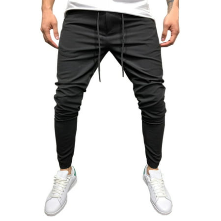 GWAABD Large Size Men S Pants Men Casual Sportwear Baggy Jogger Pants Ankle-Length Pants Sweatpants