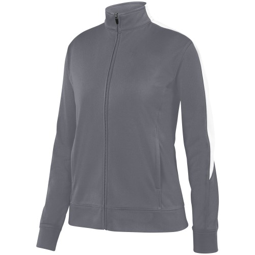Augusta Sportswear B66334134 Womens Medalist 2.0 Jacket  Graphite & White - Medium