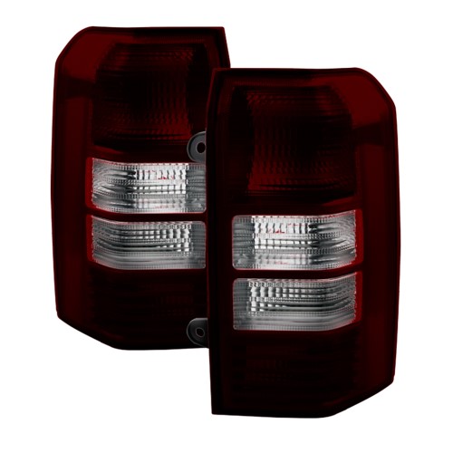 Update Red Smoke 2008-2017 Jeep Patriot Tail Lights Lamps Replacement Left+Right 2009 2010 2011 2012 2013 2014 2015 2016 08 09 10 11 12 13 14 15 16 17
