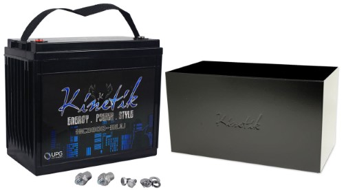 Kinetik HC3800-BLU Car Power Cell/Battery 3800 Watts + KMS-30 Mounting Sleeve