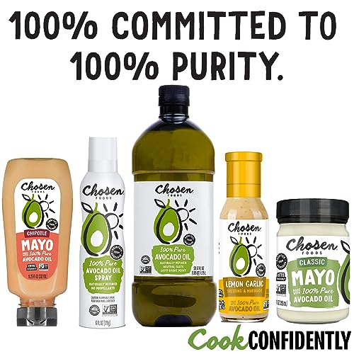 Chosen Foods 100% Pure Avocado Oil Spray, Keto and Paleo Diet Friendly, Kosher Cooking Spray for Baking, High-Heat Cooking and Frying (6 Oz, 6 Pack) thumbnail