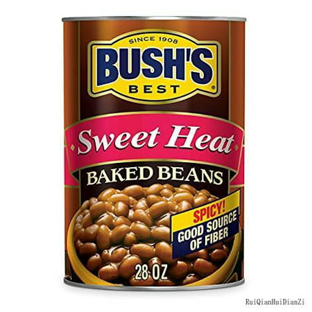 Sweet Heat Baked Beans  Sweet & Spicy  Canned Beans  Baked Beans Canned  Source of Plant Based Protein and Fiber  Low Fat  Gluten Free  28 Oz (pack-6)