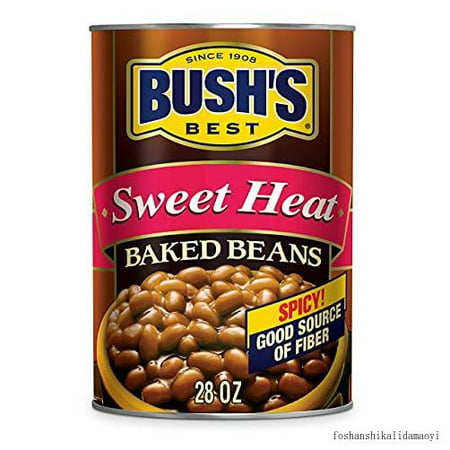 Sweet Heat Baked Beans  Sweet & Spicy  Canned Beans  Baked Beans Canned  Source of Plant Based Protein and Fiber  Low Fat  Gluten Free  28 Oz (pack-6)