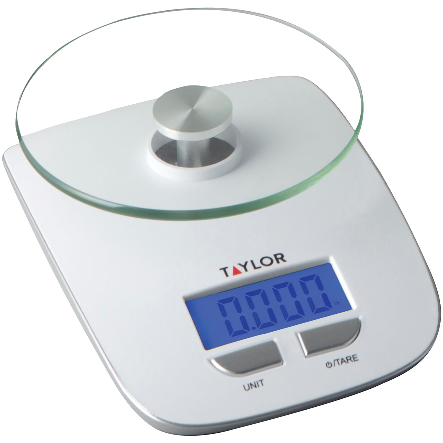 Taylor 11 Lb Digital Food Scale with Blue Blacklight, White