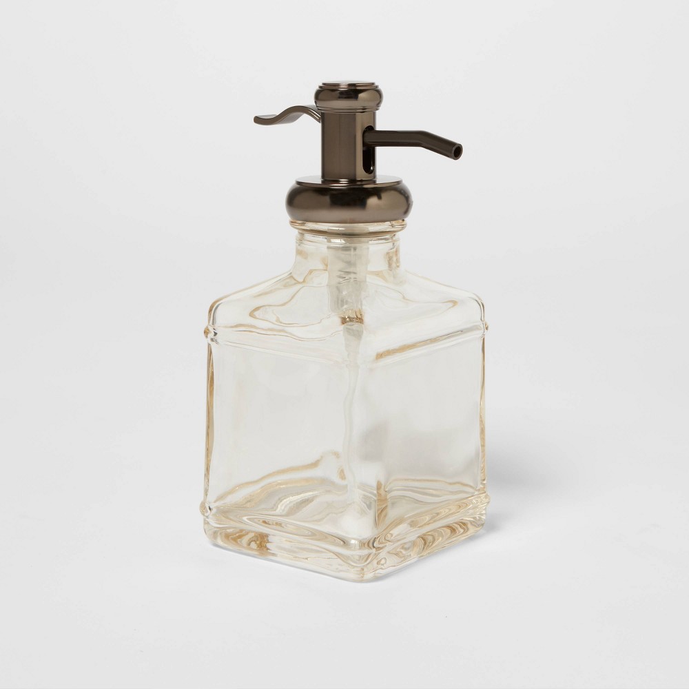 Short Antique Glass Soap Pump - - Threshold™